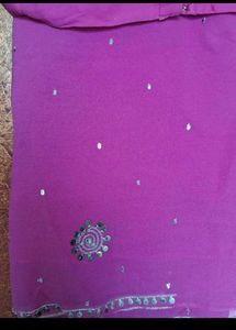 Stunning Pink Embroidered Saree