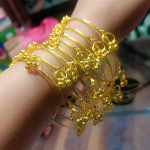 Kashmiri Gold Tone Bangles Set