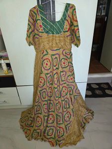 Beautiful Ethnic Gown with Bohemian Print