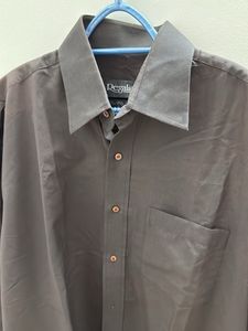 Men's Brown Long Sleeve Shirt