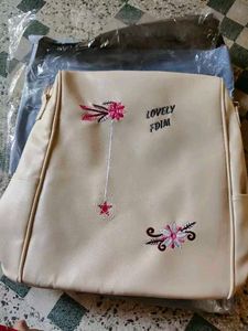 Women's College Cute Embroidered Backpack