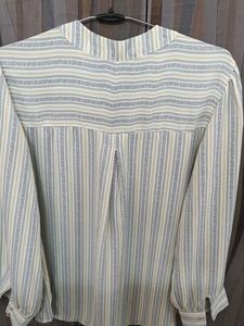 Madame Striped V-Neck Shirt style Top