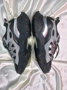 Black-silver Casual Shoes