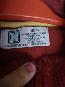 Maroon Zip-Up Jacket