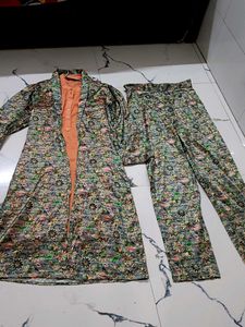 Unique Floral Print 3-Piece Outfit