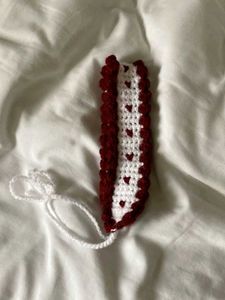 Crocheted Heart headband