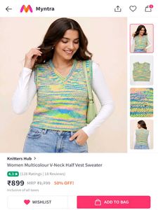 Colorful Knit Vest