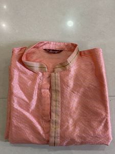 Men's Peach Kurta
