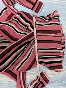 Chic Striped Long Sleeve Top