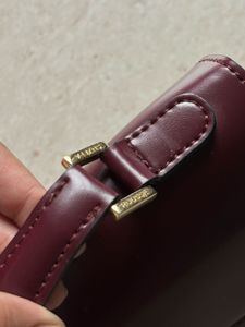 Chic Burgundy Top Handle Bag