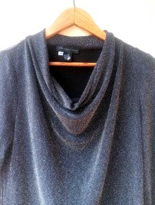 Sequin Sparkly Cowl Neck Top (Women)