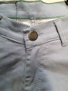Grey Printed Jeans