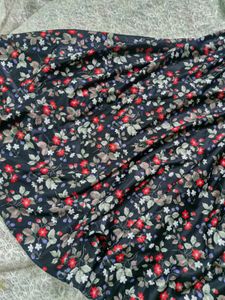 Floral Print Short Sleeve Dress