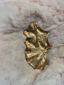 Elegant Gold Ginkgo Leaf Earrings