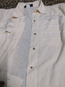 Cream Button-Up shirt