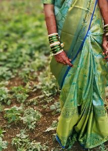 Beautiful Green Silk Saree