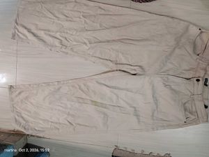 Khaki Baggy Fit Pants