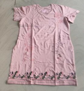 Cute Pink T-Shirt Dress