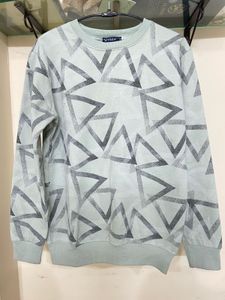 Stylish Triangle Print Crewneck Sweatshirt