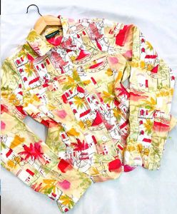 🎁Print Denim Jacket C