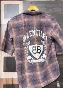 Plaid Button-Up Overshirt