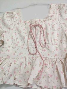 coquette floral top