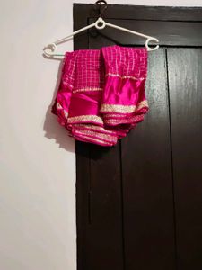 Georget rani pink saree