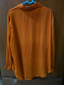 Vero Moda Chic Cinnamon Color Button-Up Shirt