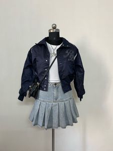 Navy Lightweight baseball Jacket
