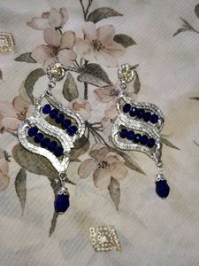 Stunning Blue Crystal Earrings