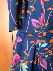 floral pattern frock dress