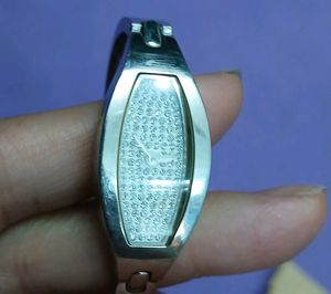 Sparkling Oval Dial Bangle Watch