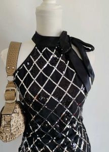 Sparkly Halter Neck Top
