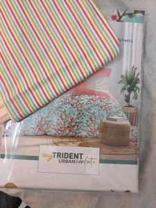 trident Beautiful Floral bedsheet
