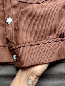 Cropped Corduroy Jacket