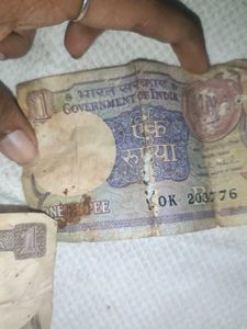 Old 1 Rupee Note