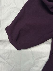Stylish Purple Puff Sleeve Top