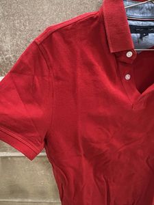 Tommy Hilfiger Red Polo T-Shirt