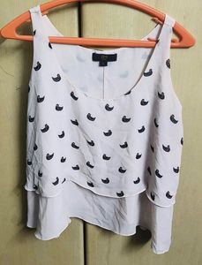Duck Print Layered Tank Top