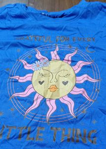 Cute Blue Graphic T-Shirt 💗