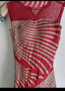 Fish style Embroidered Gown