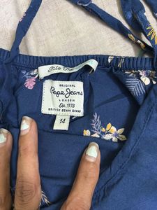 Blue Floral Romper