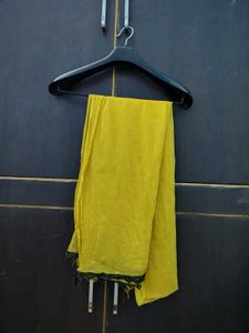 Yellow Kurta Set with Black Embroidery