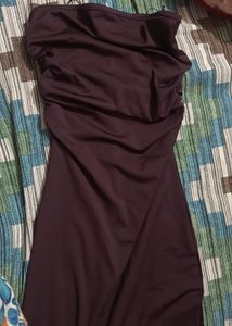 Elegant Ruched Strapless Maxi Dress
