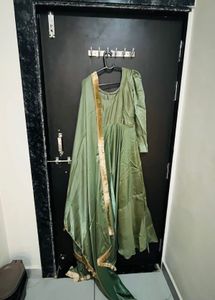 Anarkali full length suit with 3meter long chunni