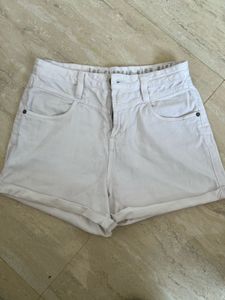 Classic High Rise Denim Shorts