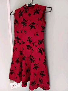 Brand New Red Floral Skater Dress With Jacket