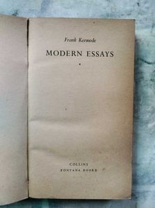 Frank Kermode: Modern Essays