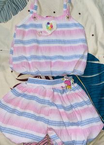 Striped Tank & Shorts Set