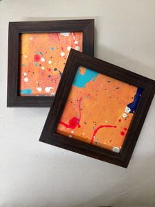 Vibrant Abstract Tray Coaster set